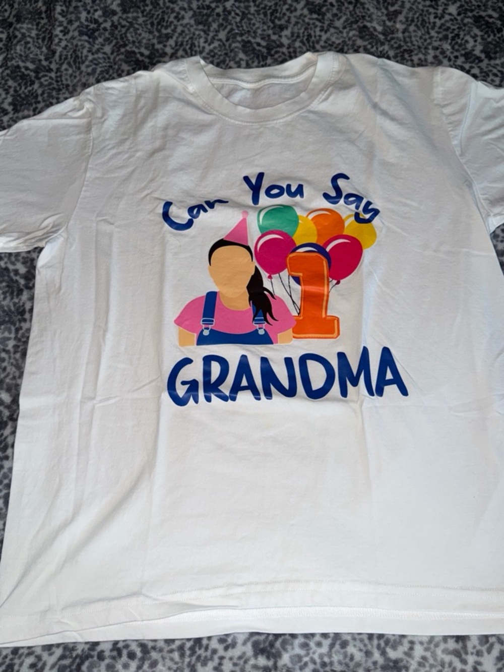 White adult 'Can You Say Grandma' Graphic Tee